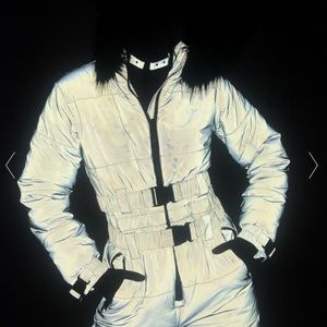 DollsKill Club Exx Gamma Ray Reflective Glitter SnowSuit